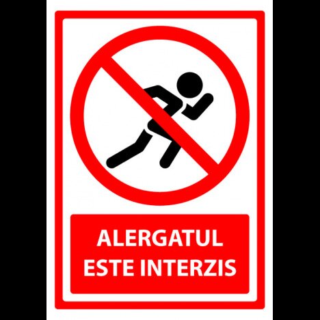 Semn de alergatul interzis