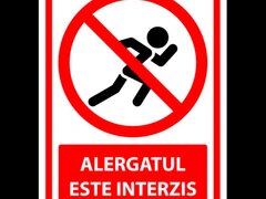 Semn de alergatul interzis